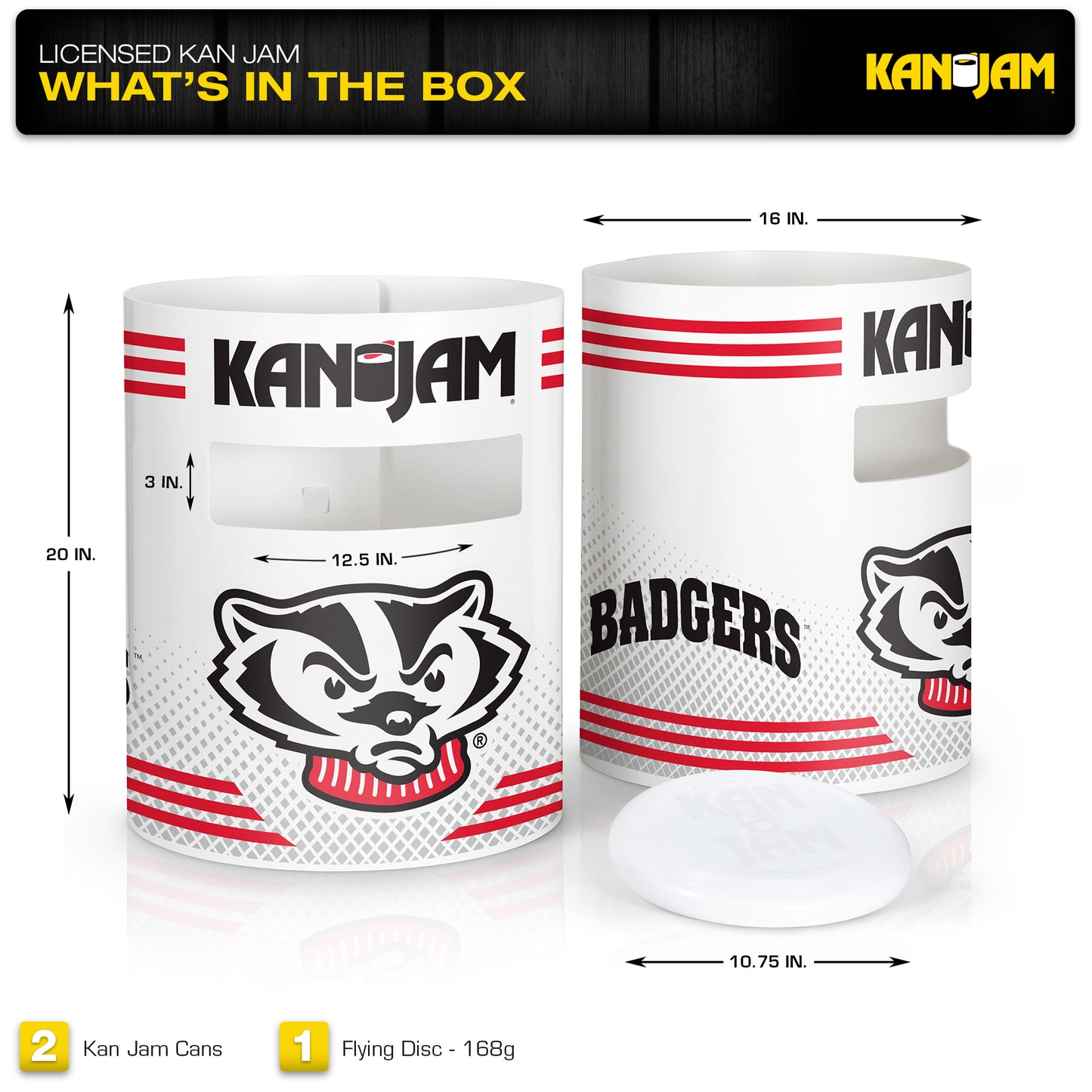 Wisconsin Badgers Kan Jam Set