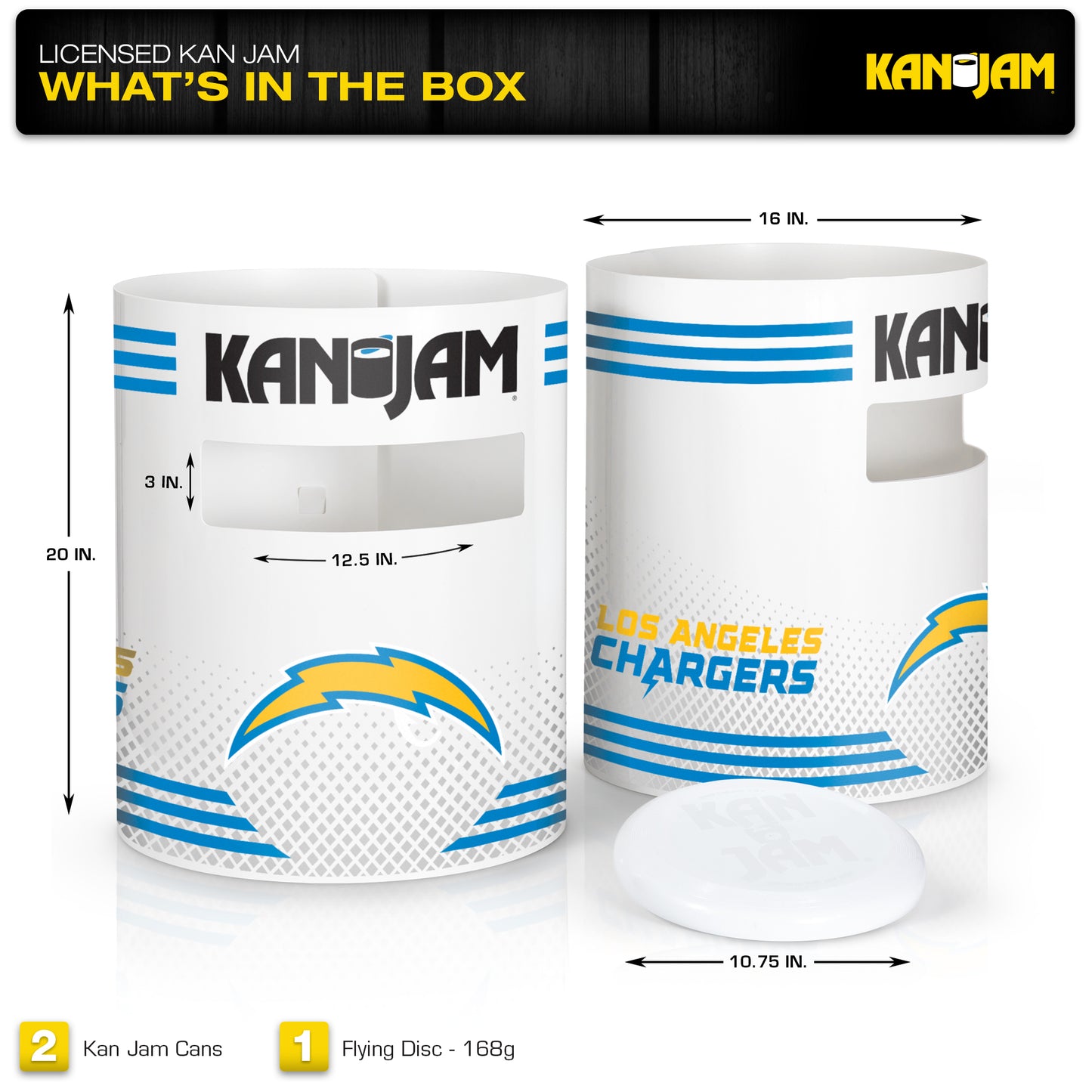 Los Angeles Chargers Kan Jam Set