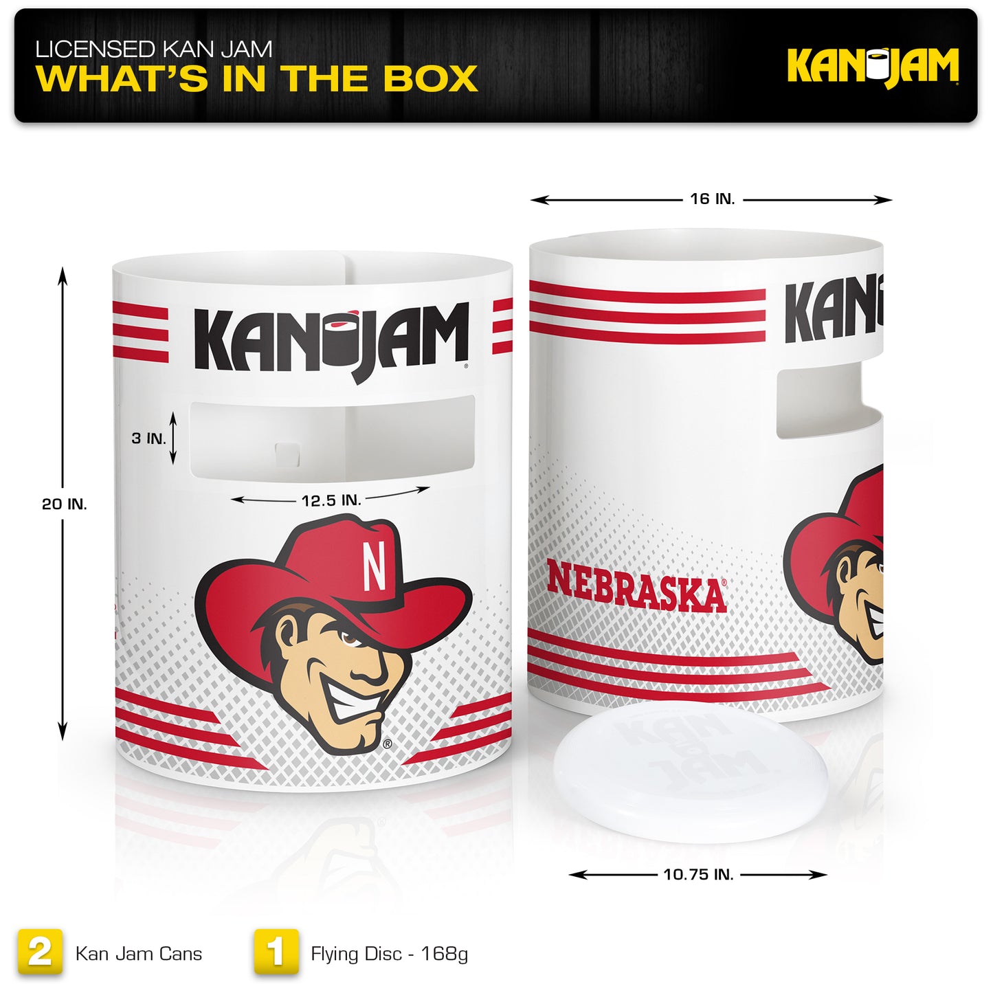 Nebraska Cornhuskers Kan Jam Set
